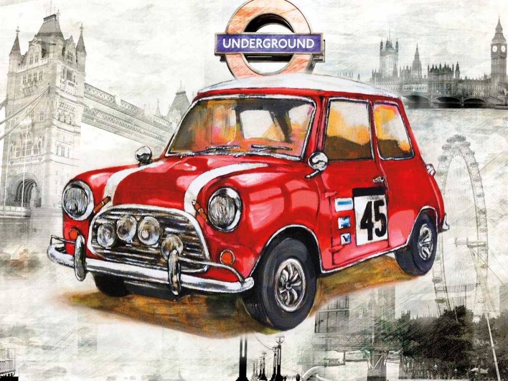 British Car art print by Bresso Sola for $57.95 CAD