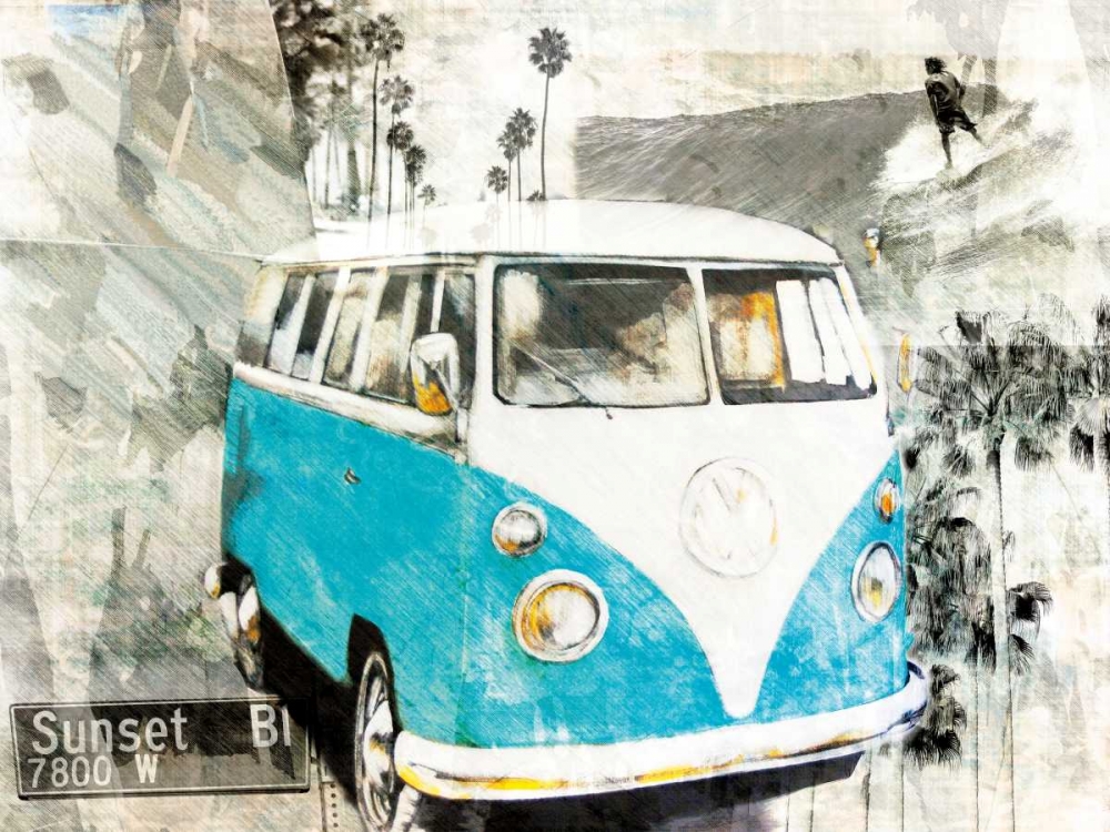 Hippie Van art print by Bresso Sola for $57.95 CAD