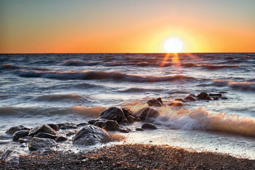 Sunset at Blue Point art print by Daniel J. Bellyk for $57.95 CAD