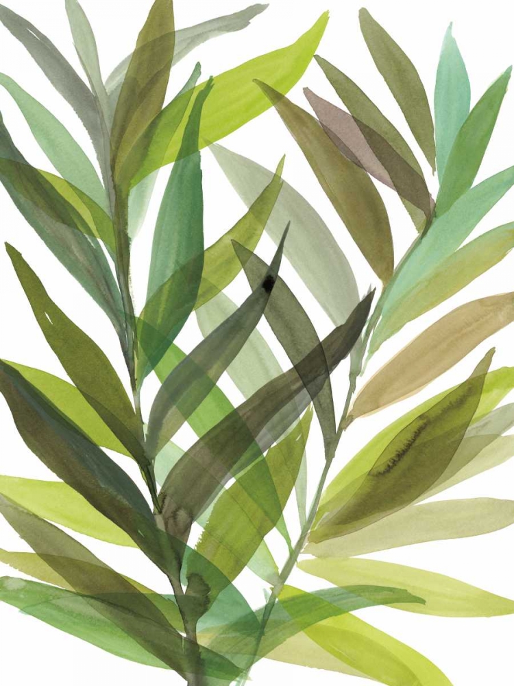 Tropical Greens I art print by Rebecca Meyers for $57.95 CAD