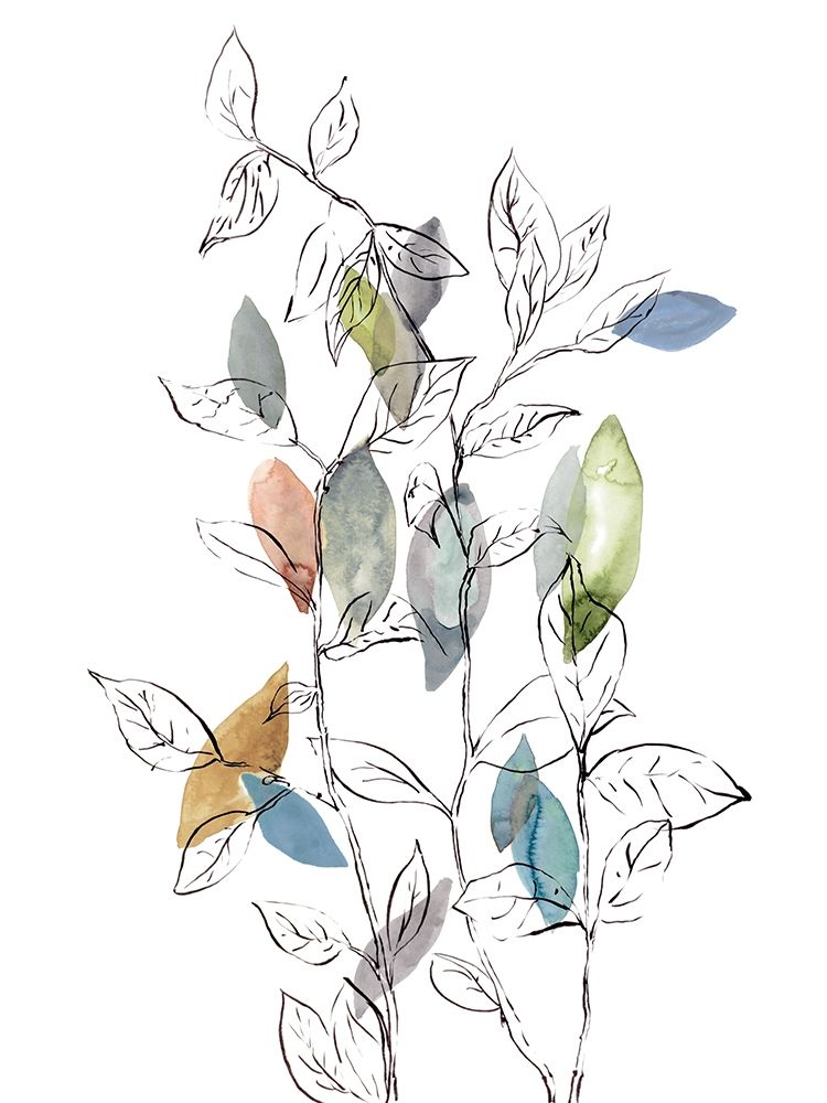 Spring Leaves I art print by Rebecca Meyers for $57.95 CAD