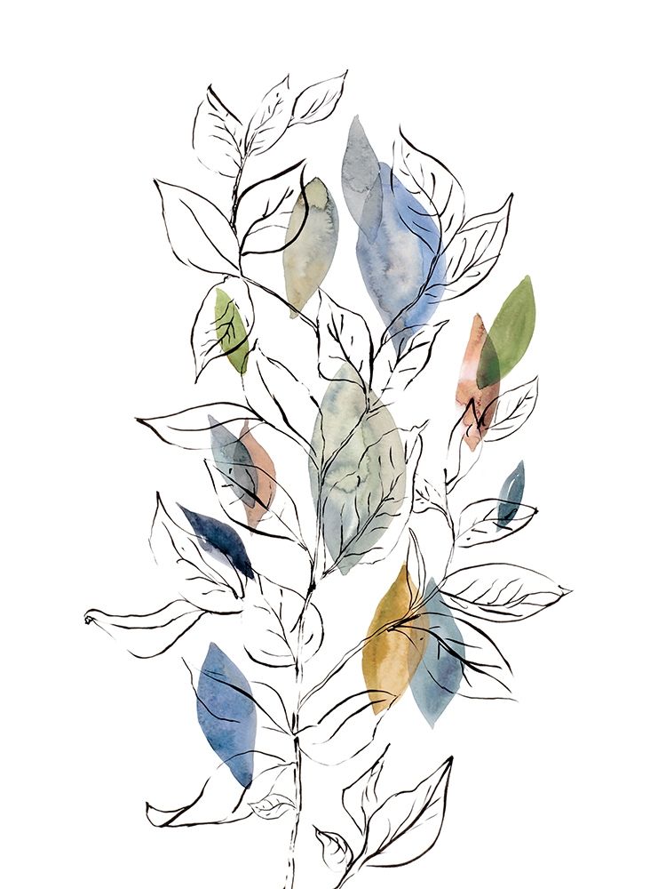 Spring Leaves II art print by Rebecca Meyers for $57.95 CAD
