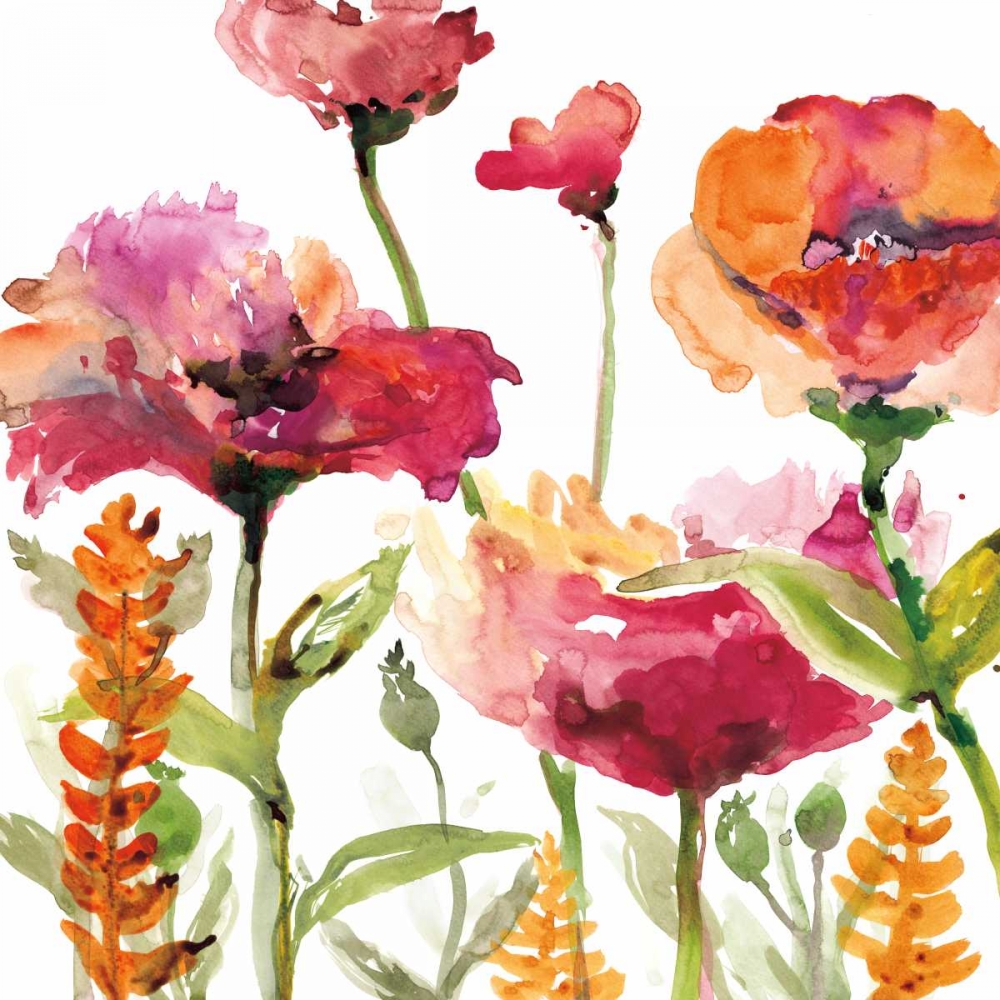 Blooms and Greens art print by Rebecca Meyers for $57.95 CAD