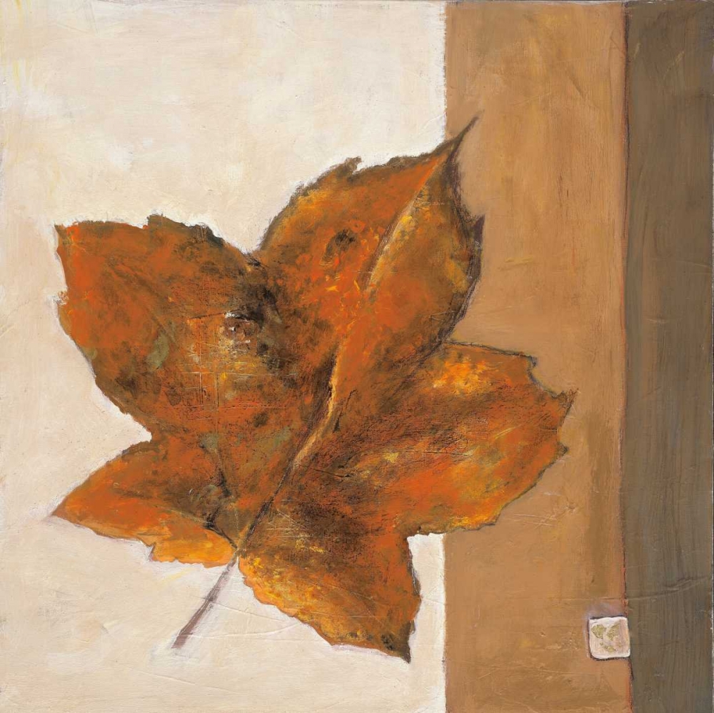 Leaf Impression - Rust art print by Ursula Salemink-Roos for $57.95 CAD