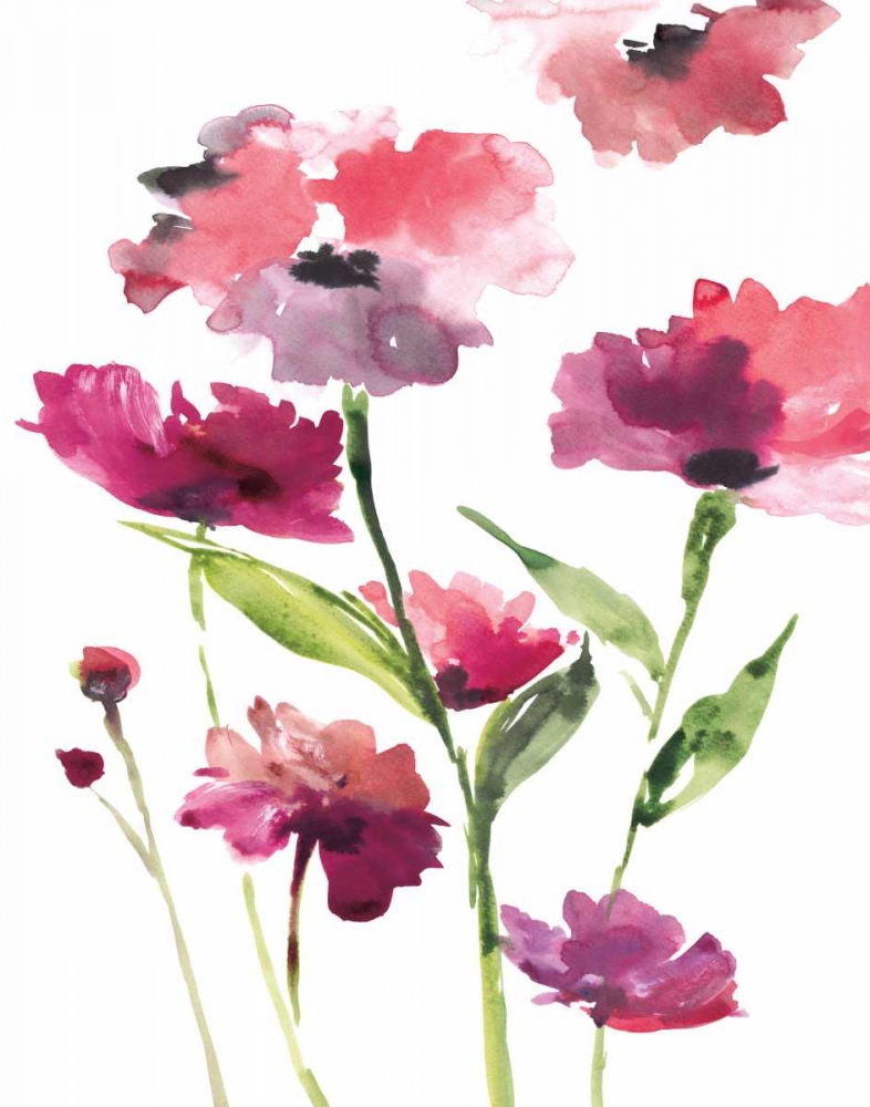 Razzleberry Blossoms art print by Rebecca Meyers for $57.95 CAD