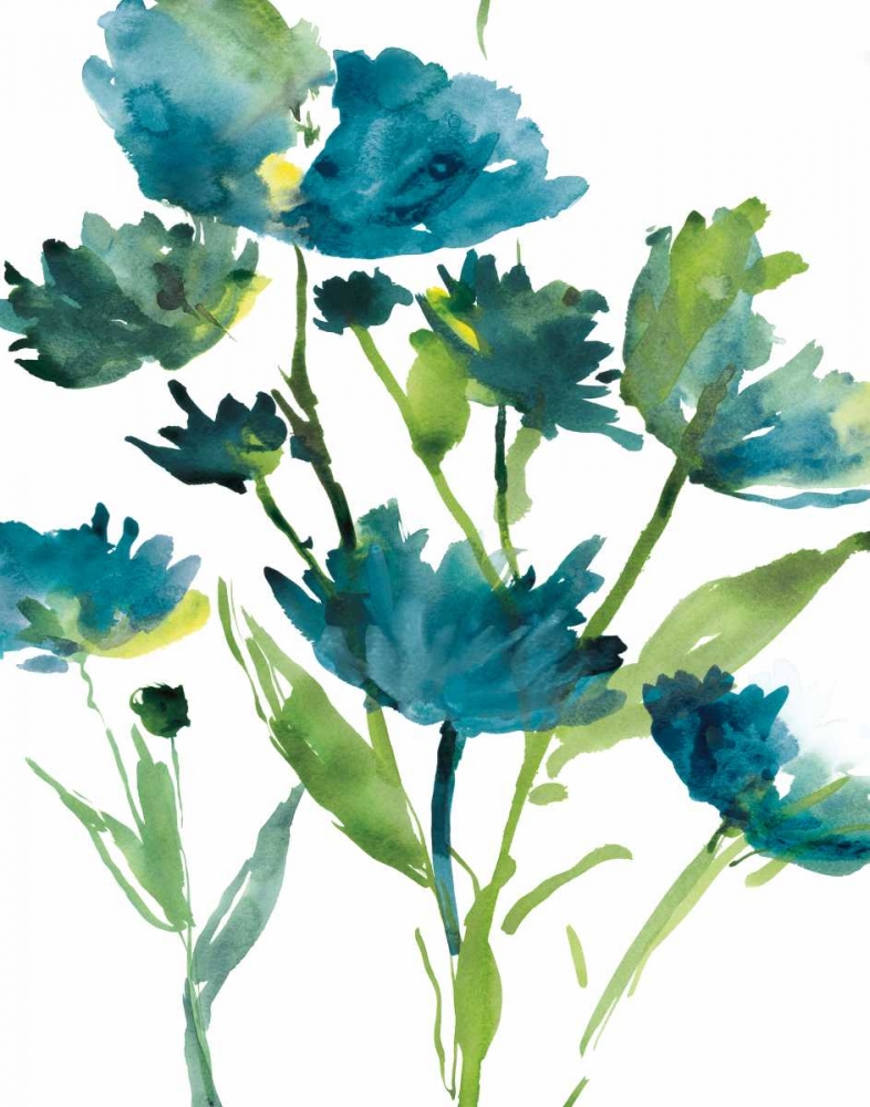 Blueberry Blooms I art print by Rebecca Meyers for $57.95 CAD