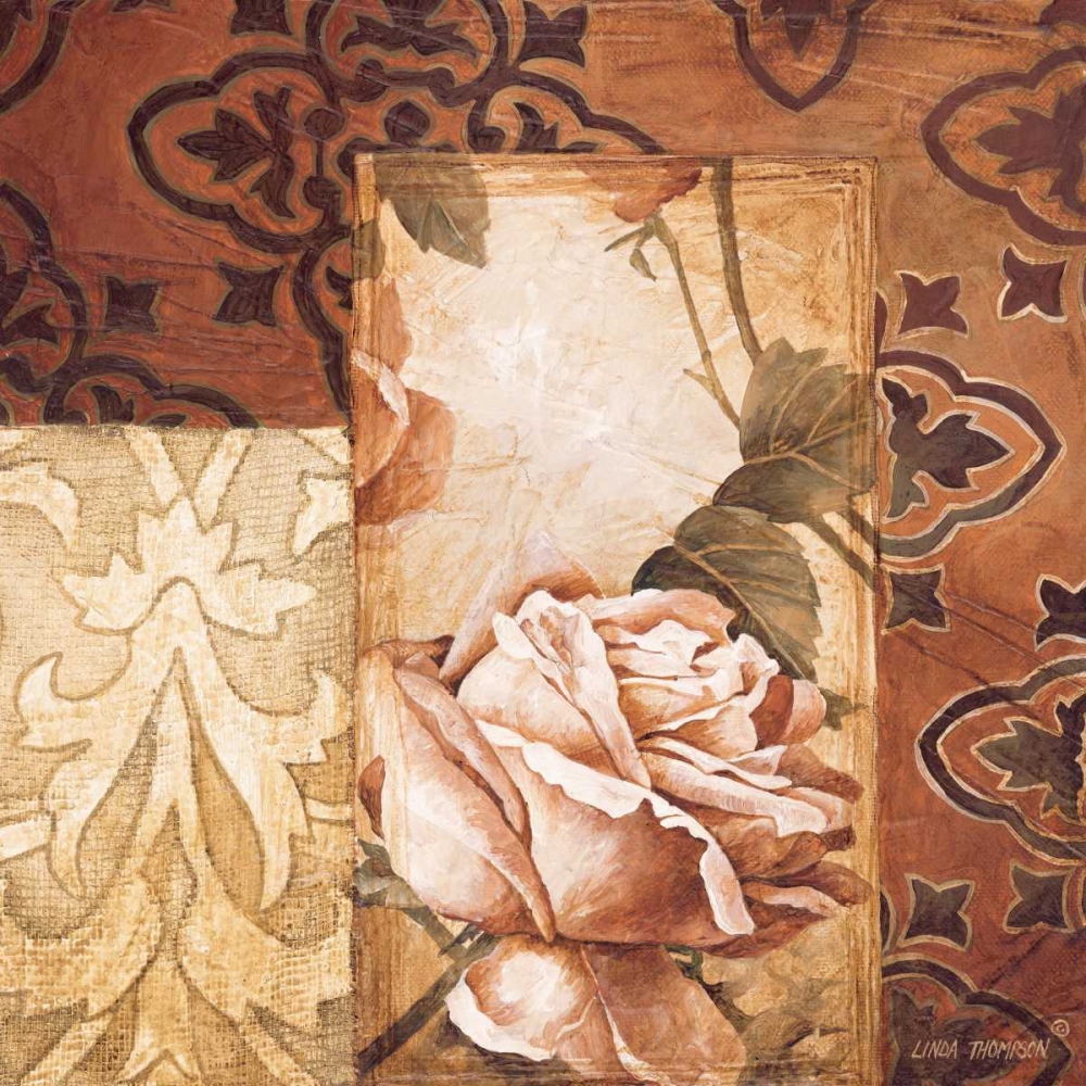 Linen Roses I art print by Linda Thompson for $57.95 CAD