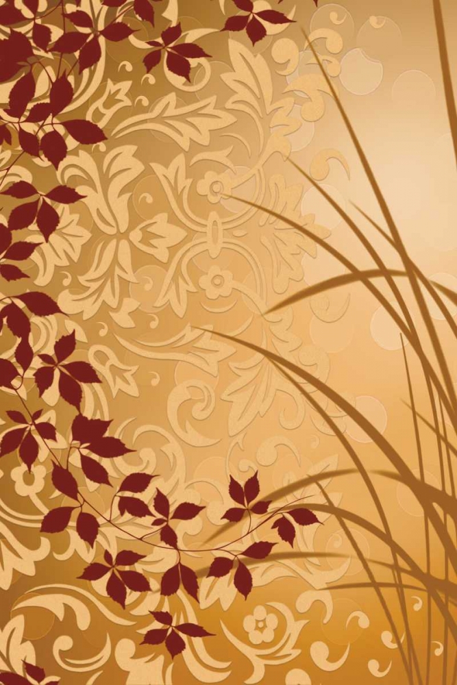 Golden Flourish II art print by Edward Aparicio for $57.95 CAD