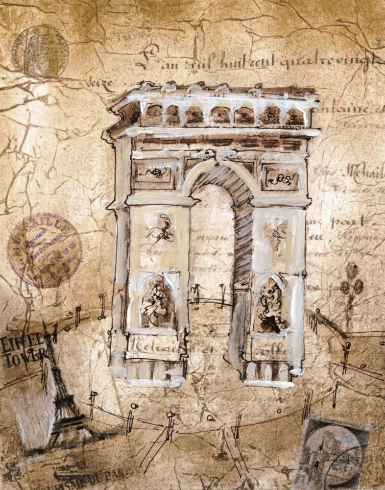 Arc De Triomphe art print by Liz Jardine for $57.95 CAD