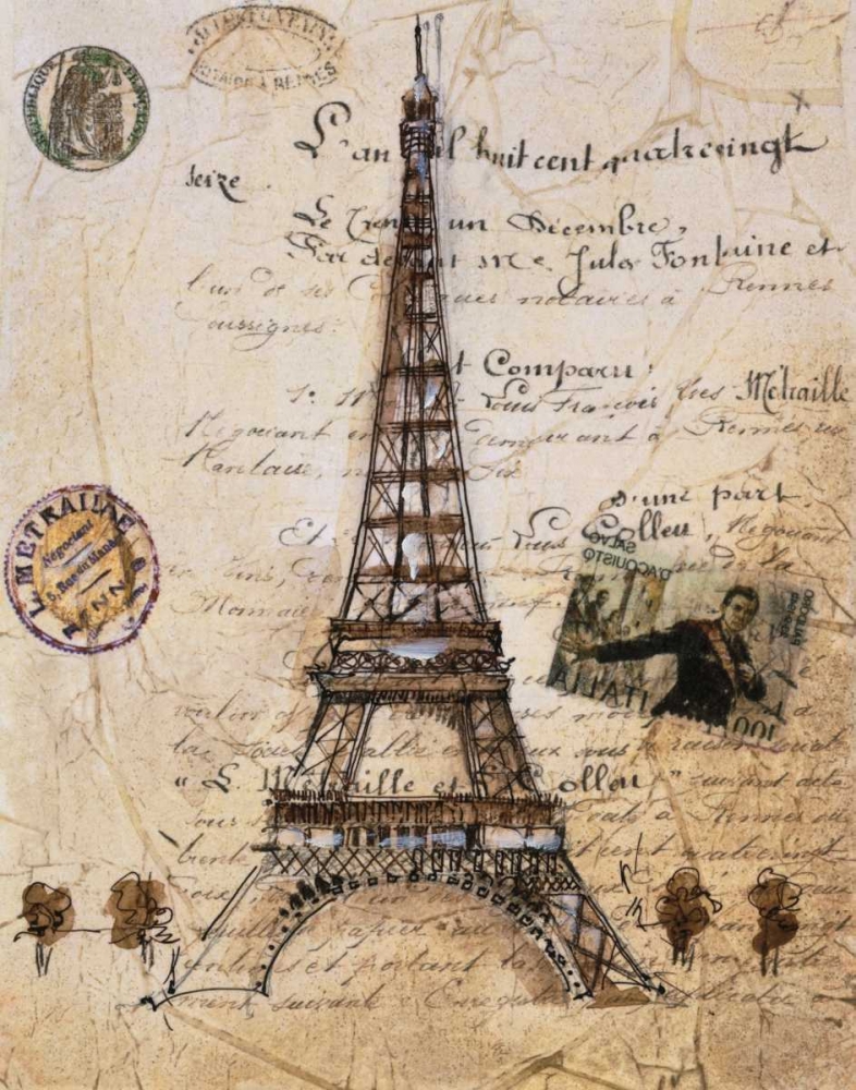 La Tour Eiffel art print by Liz Jardine for $57.95 CAD