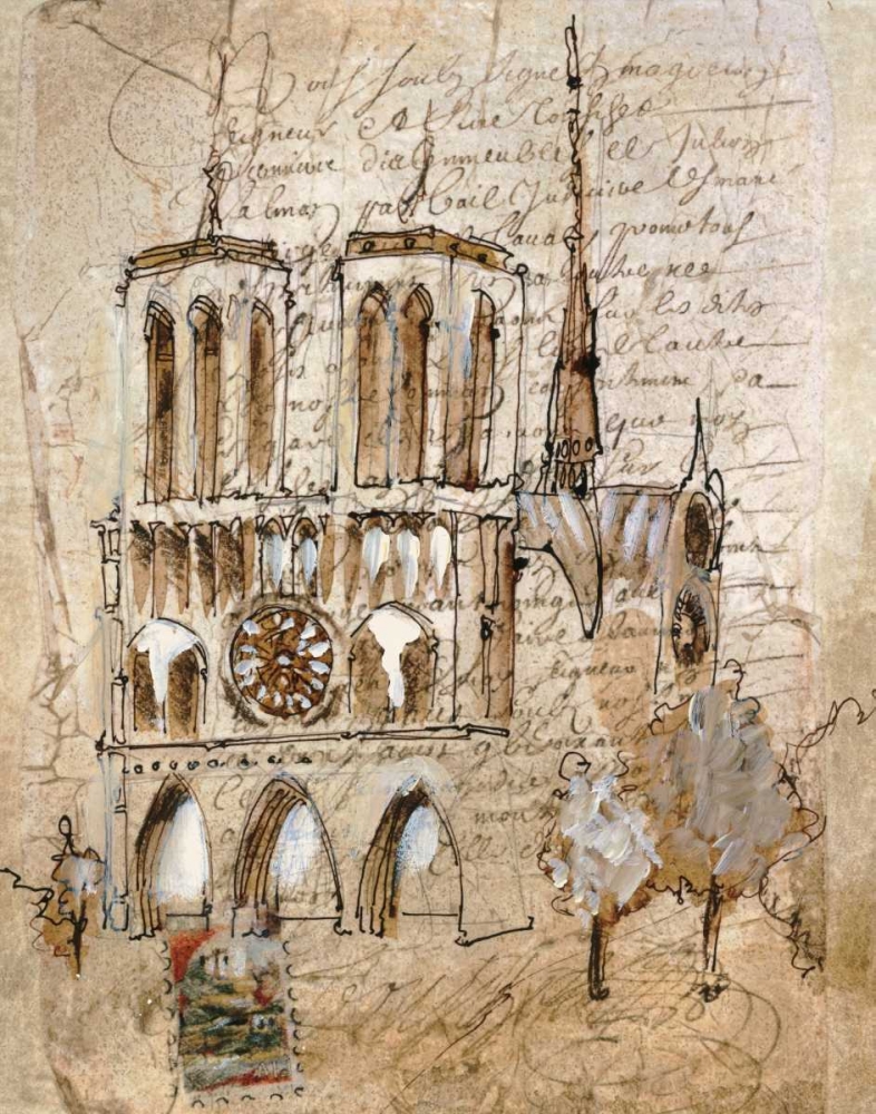 Notre Dame art print by Liz Jardine for $57.95 CAD