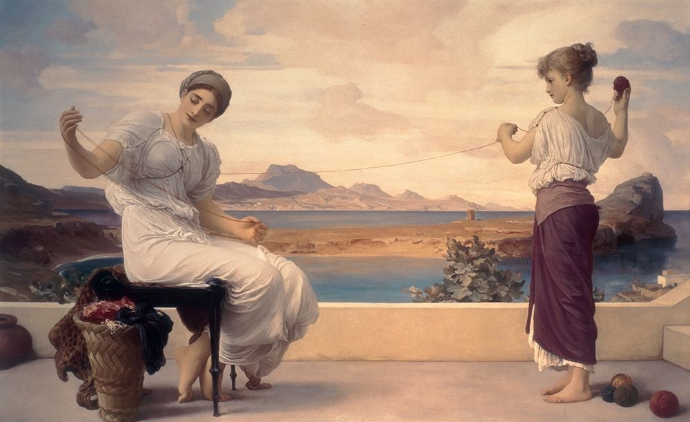 Winding the Skein art print by Lord Frederic Leighton for $57.95 CAD