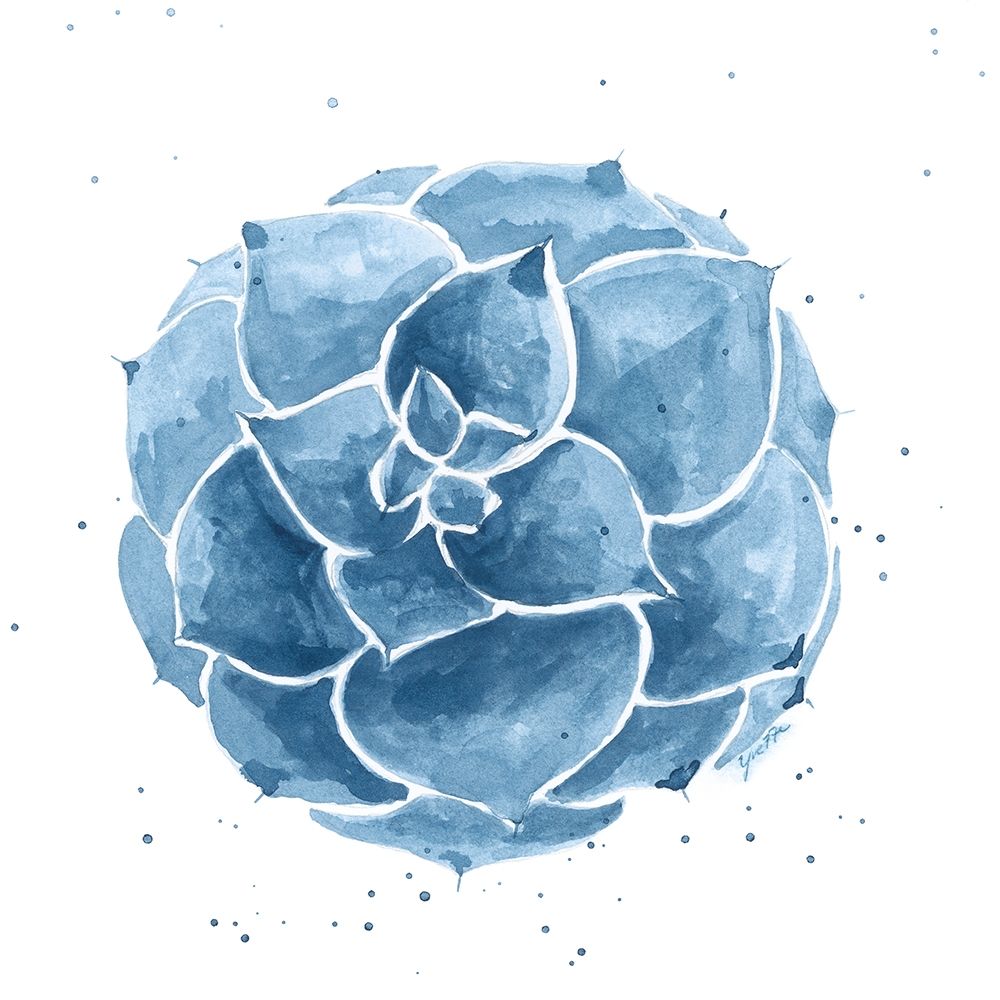Midnight Succulent I art print by Yvette St.Amant for $57.95 CAD