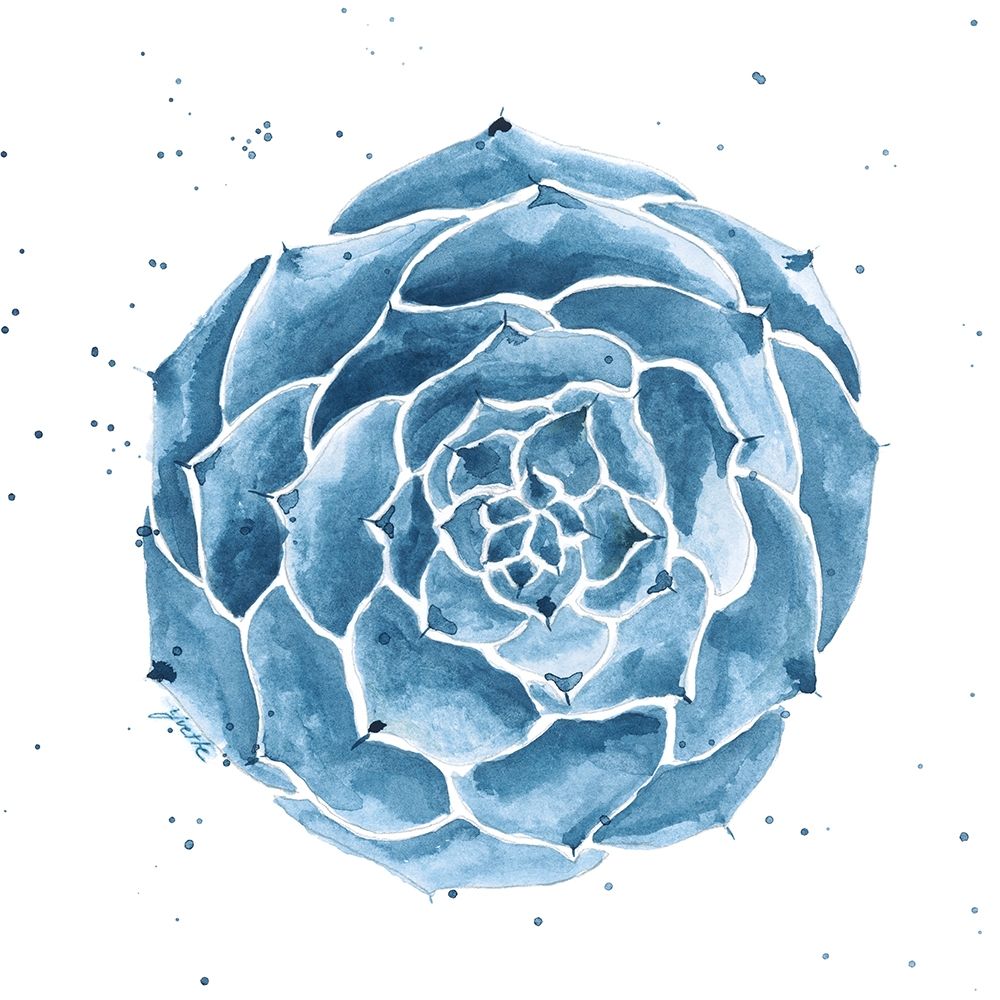 Midnight Succulent IV art print by Yvette St.Amant for $57.95 CAD