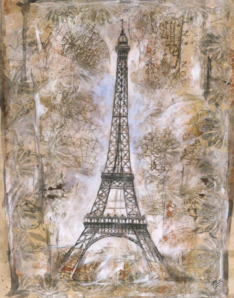 Eiffel Tower art print by Marta G. Wiley for $57.95 CAD