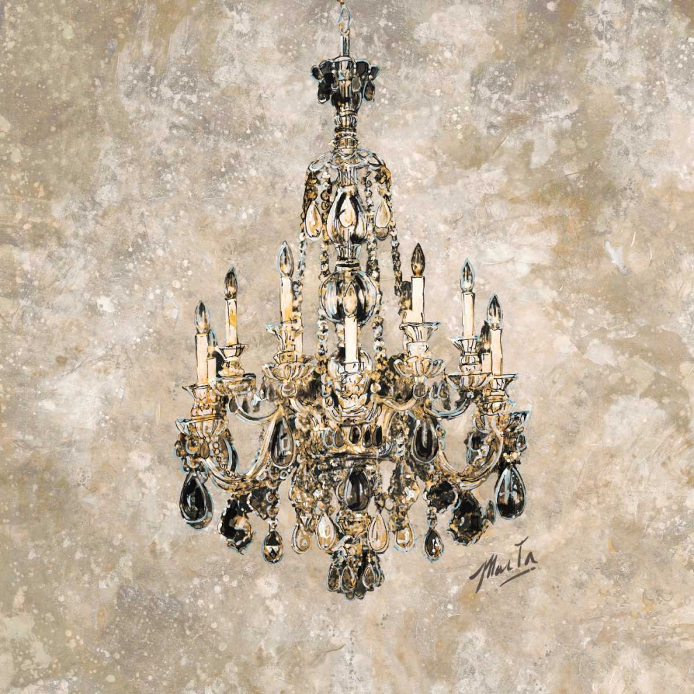 Champagne Chandelier art print by Marta G. Wiley for $57.95 CAD