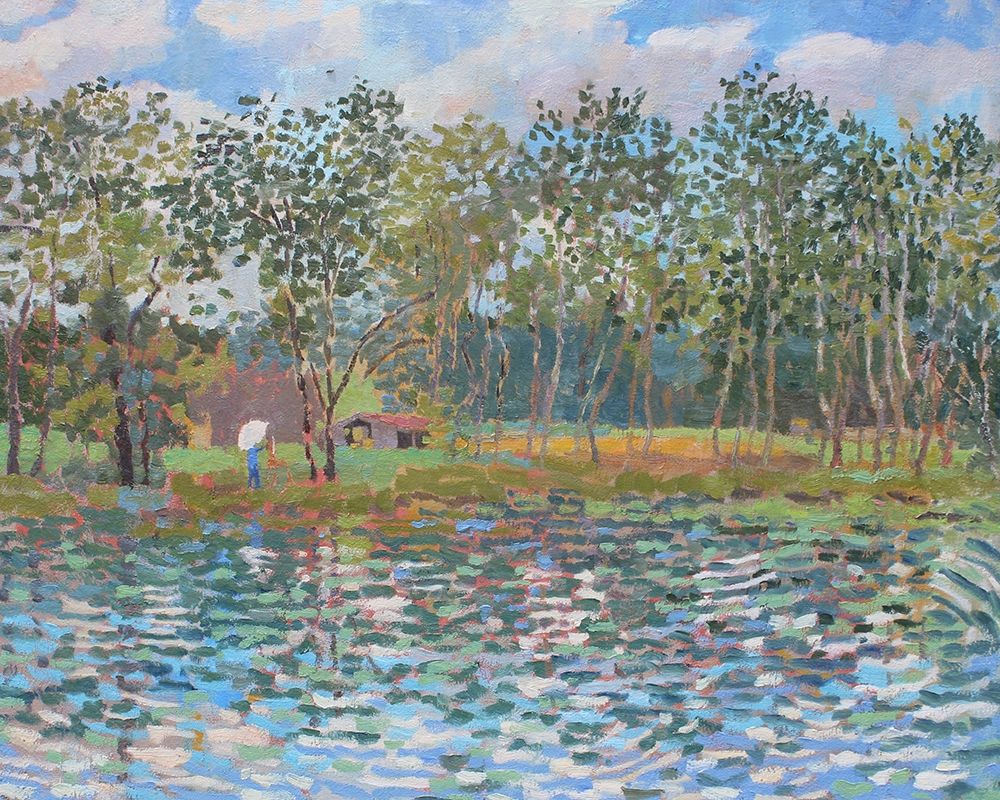 Nimrod Boys Camp Pond art print by Andra Bajility for $57.95 CAD