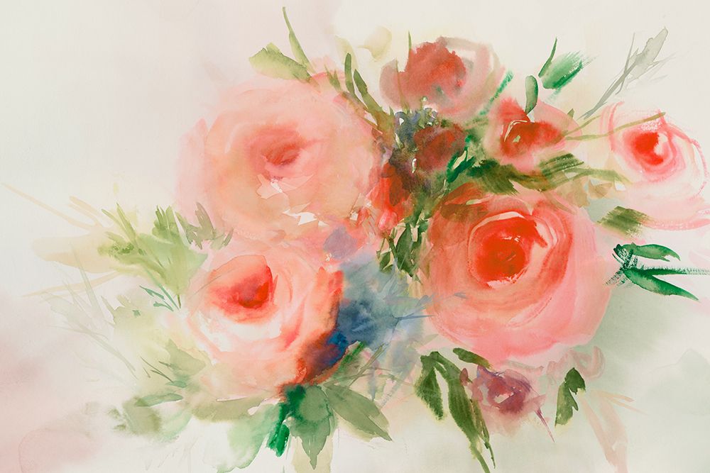 Dreamy Florals I  art print by Aria K for $57.95 CAD