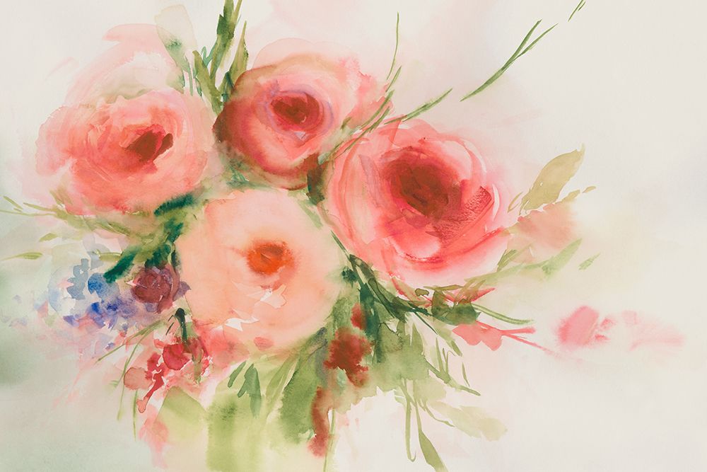 Dreamy Florals II art print by Aria K for $57.95 CAD