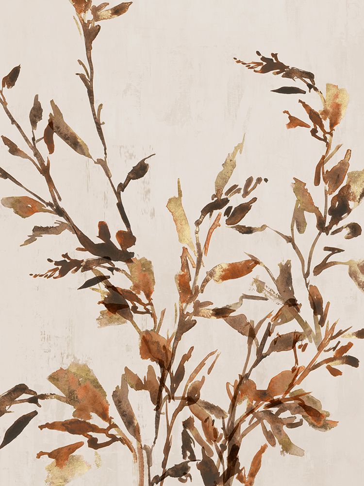 Golden Frond I  art print by Aria K for $57.95 CAD