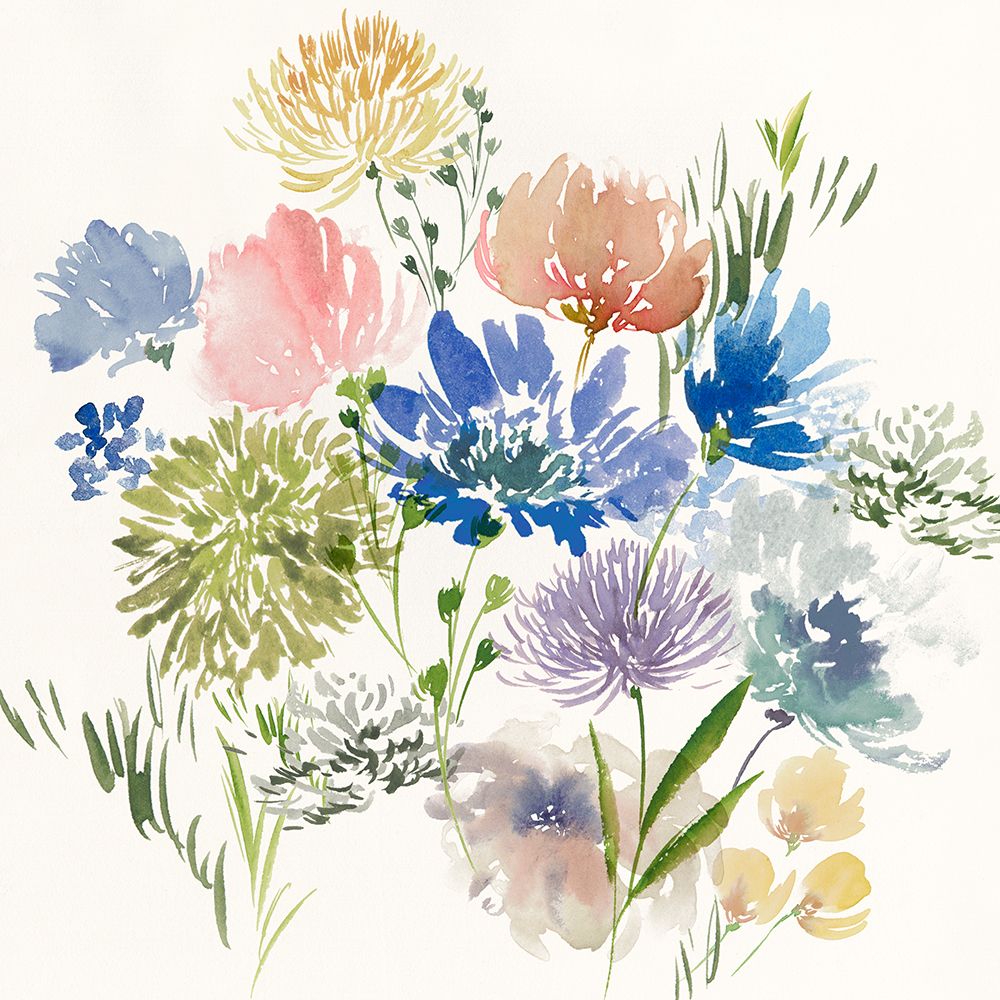 A Floral Flourish I art print by Aria K for $57.95 CAD