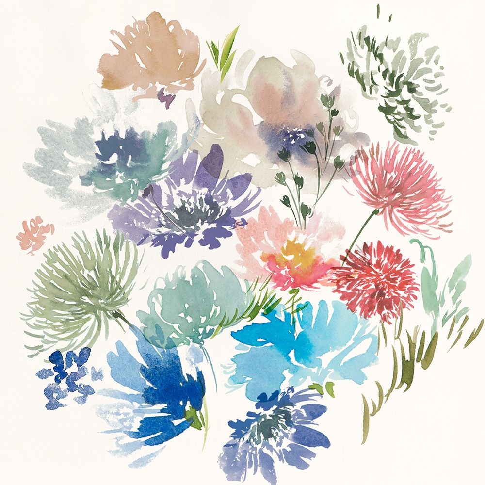 A Floral Flourish II art print by Aria K for $57.95 CAD