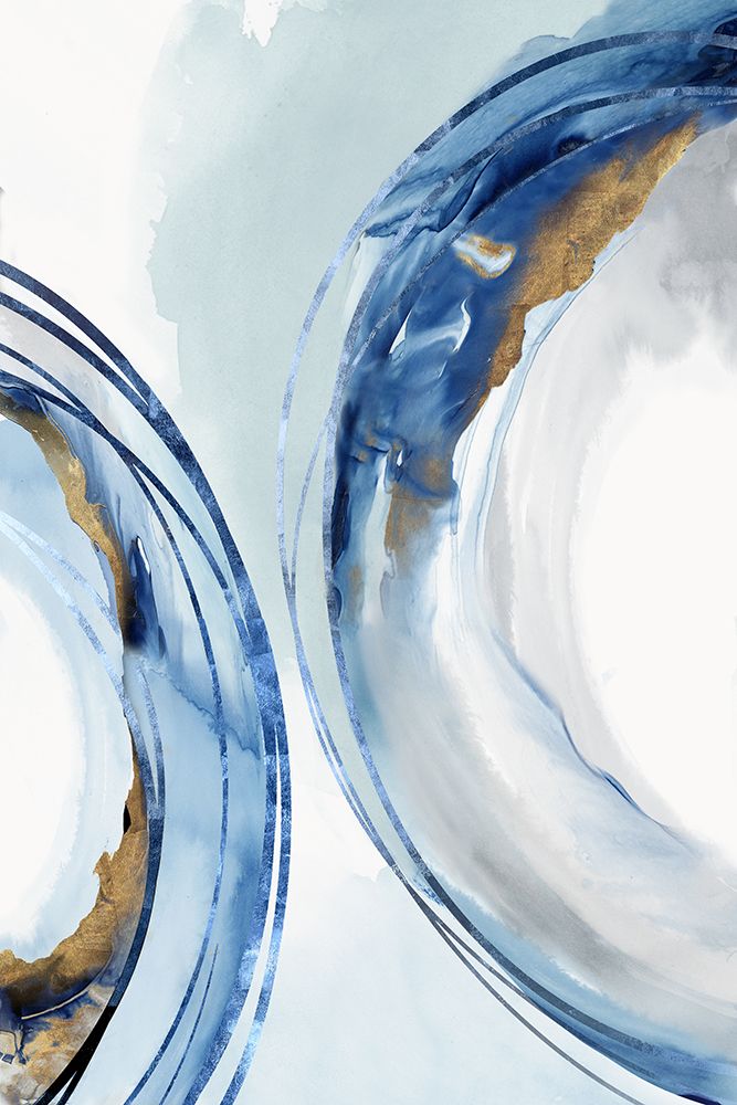 Blue Water Rings II art print by Emma Peal for $57.95 CAD