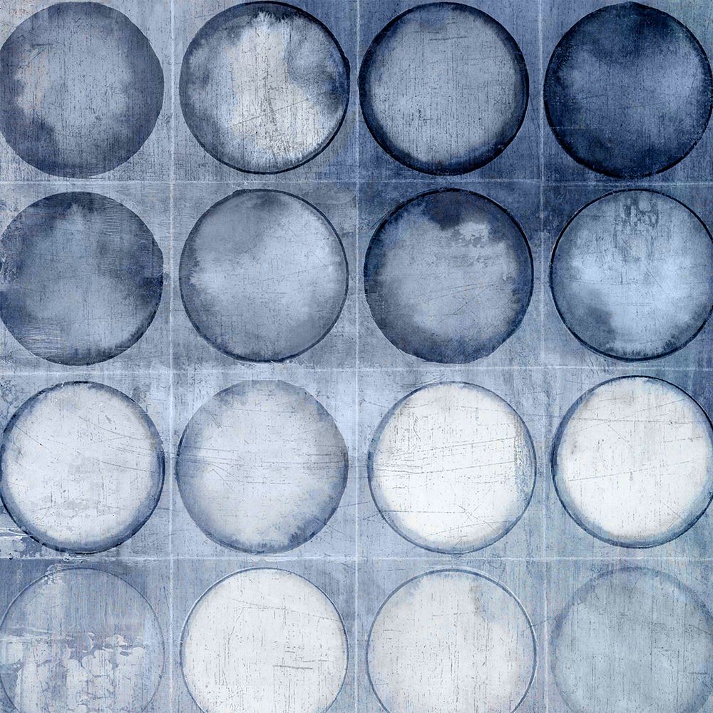 Circles of Blue II art print by Emma Peal for $57.95 CAD