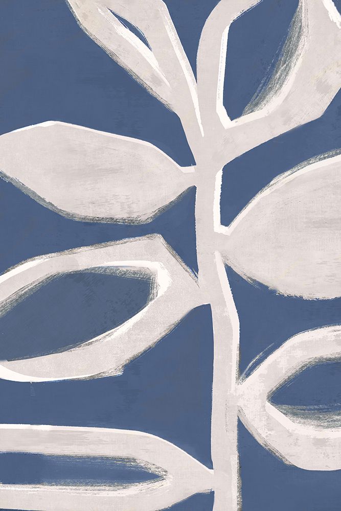Abstract Blue Branch II art print by Alex Black for $57.95 CAD