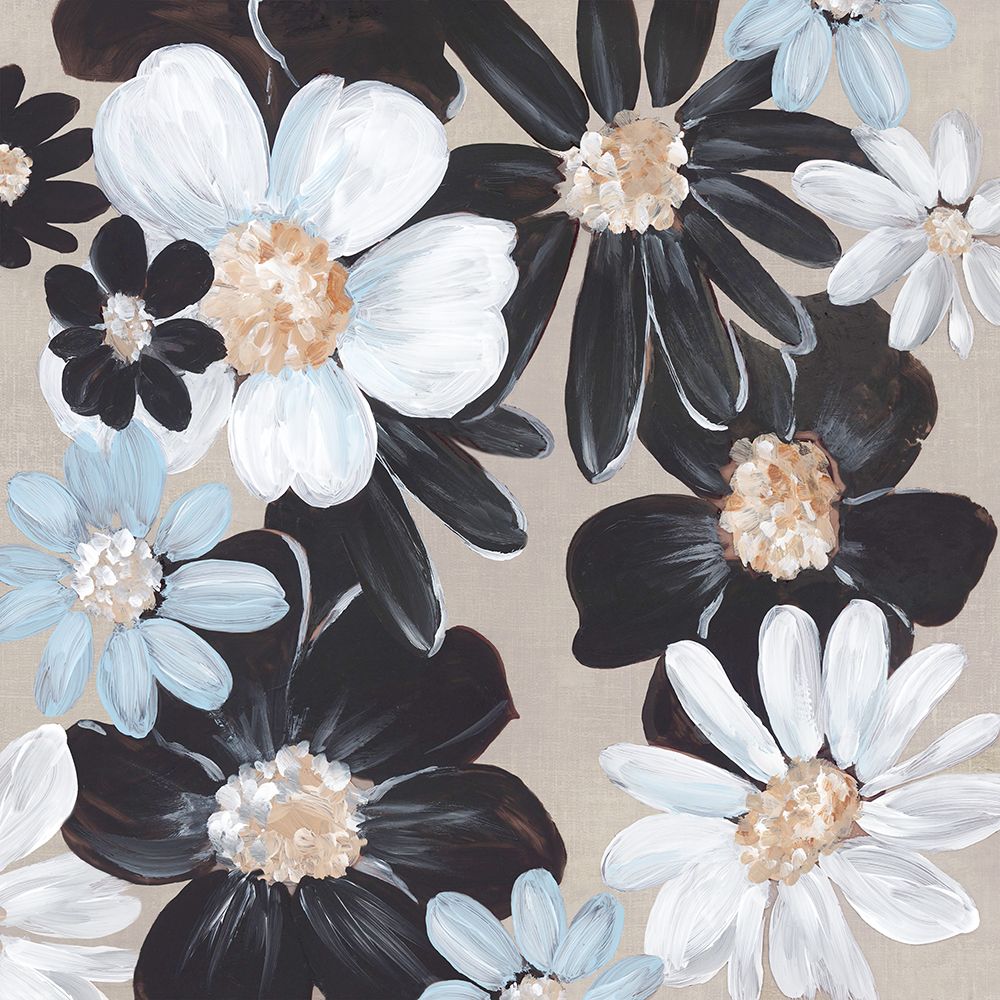 Blue Florals Bloom art print by Alex Black for $57.95 CAD