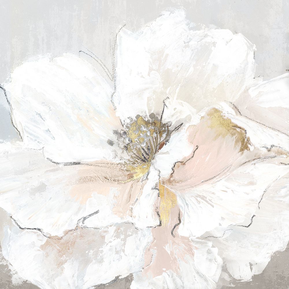 Large White Floral II art print by Alex Black for $57.95 CAD