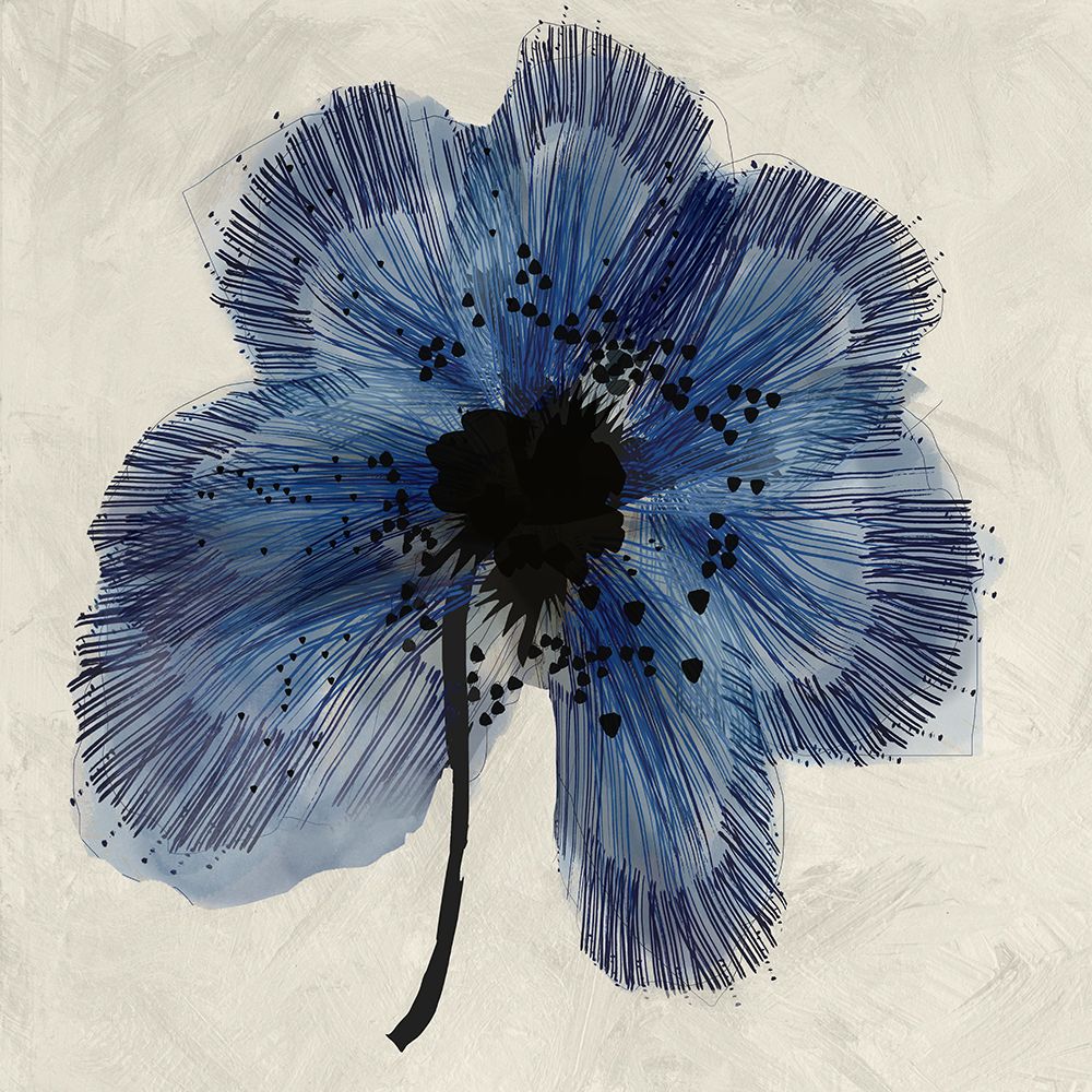 Blue Petals II art print by Casa Cartissi for $57.95 CAD