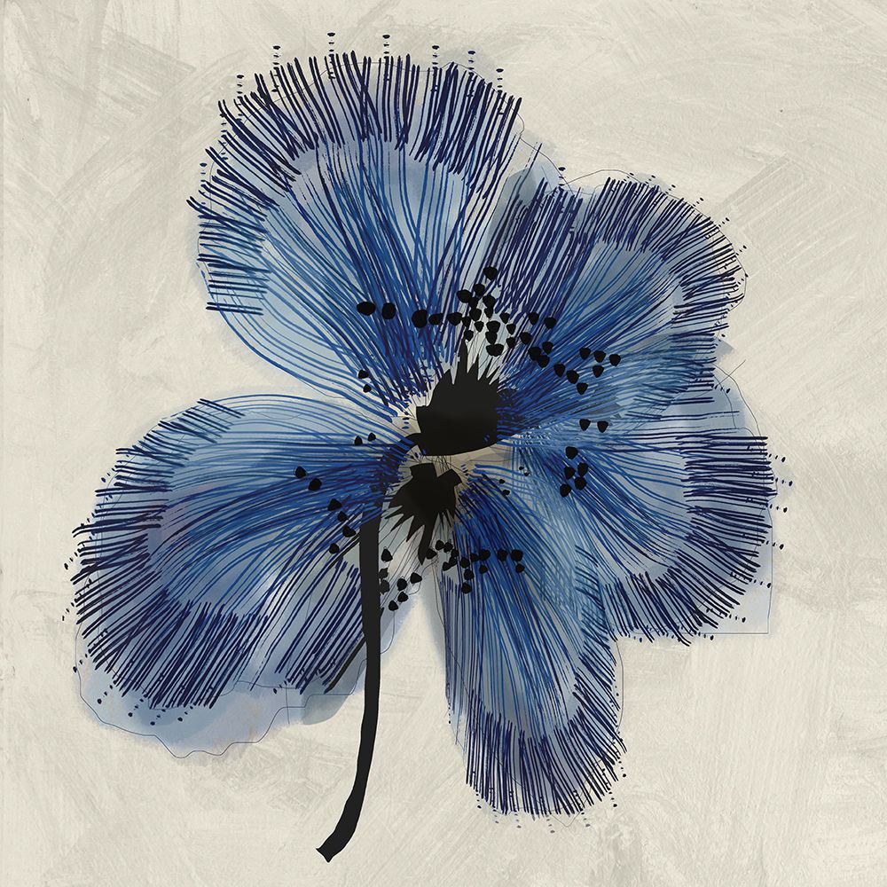 Blue Petals III art print by Casa Cartissi for $57.95 CAD