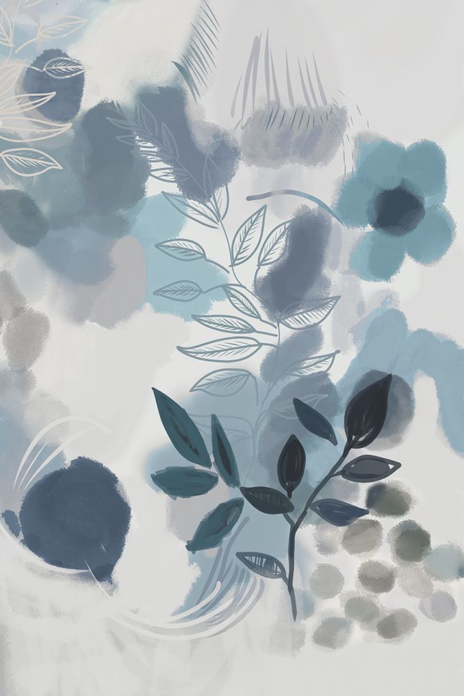 Indigo Botanics II art print by Casa Cartissi for $57.95 CAD