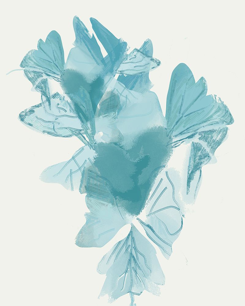 Blue Floral Duo I art print by Casa Cartissi for $57.95 CAD