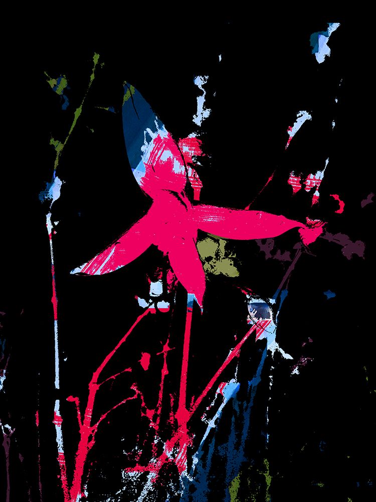 Pink Neon Floral I art print by Casa Cartissi for $57.95 CAD