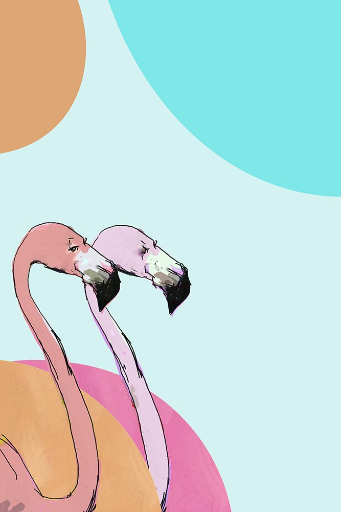 Pink Flamingos I art print by Project C for $57.95 CAD