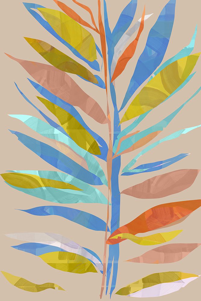 Multi Colour Palm I art print by Casa Cartissi for $57.95 CAD