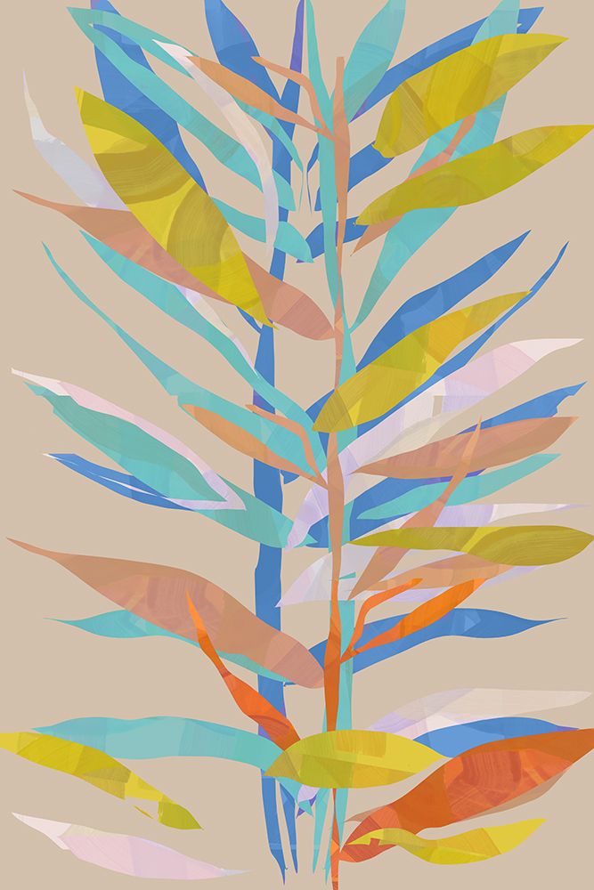 Multi Colour Palm II art print by Casa Cartissi for $57.95 CAD