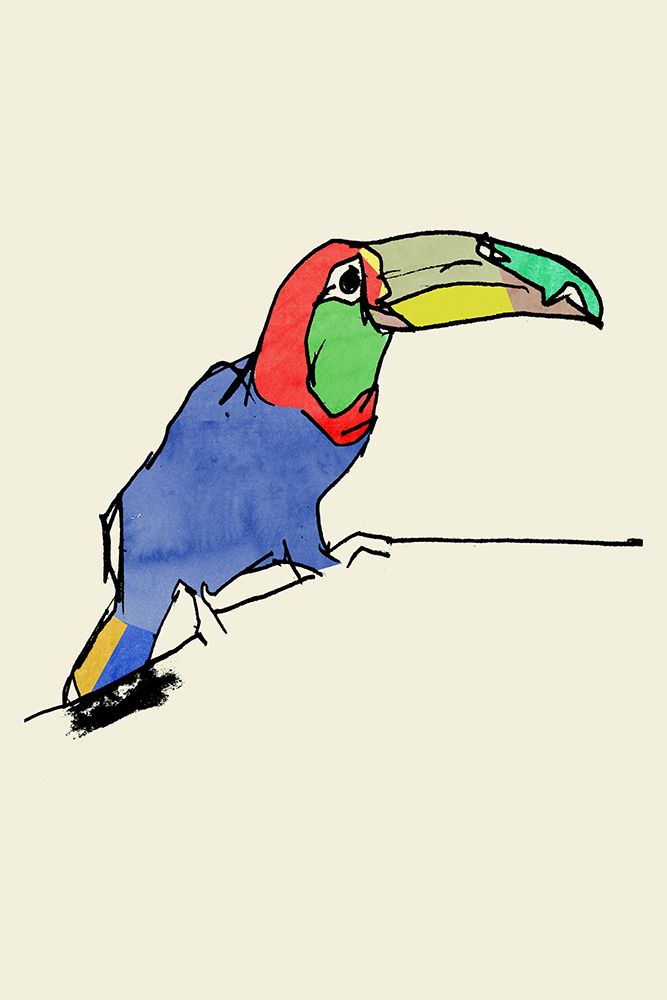 Tropical Bird II art print by Project C for $57.95 CAD