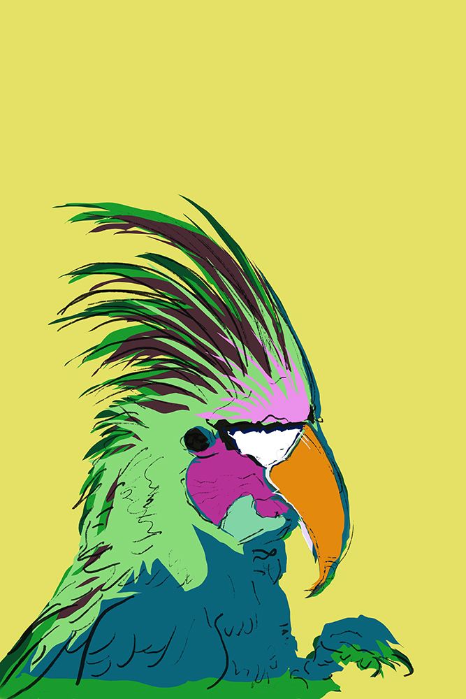 Punk Bird II art print by Casa Cartissi for $57.95 CAD