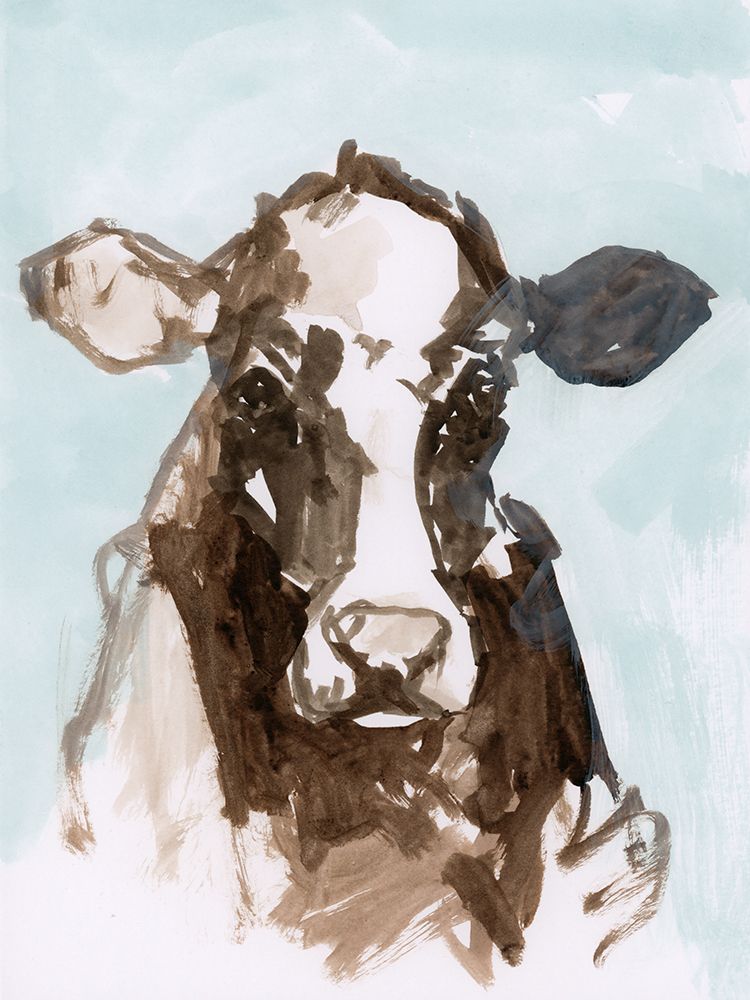 Cow Blue I art print by Casa Cartissi for $57.95 CAD