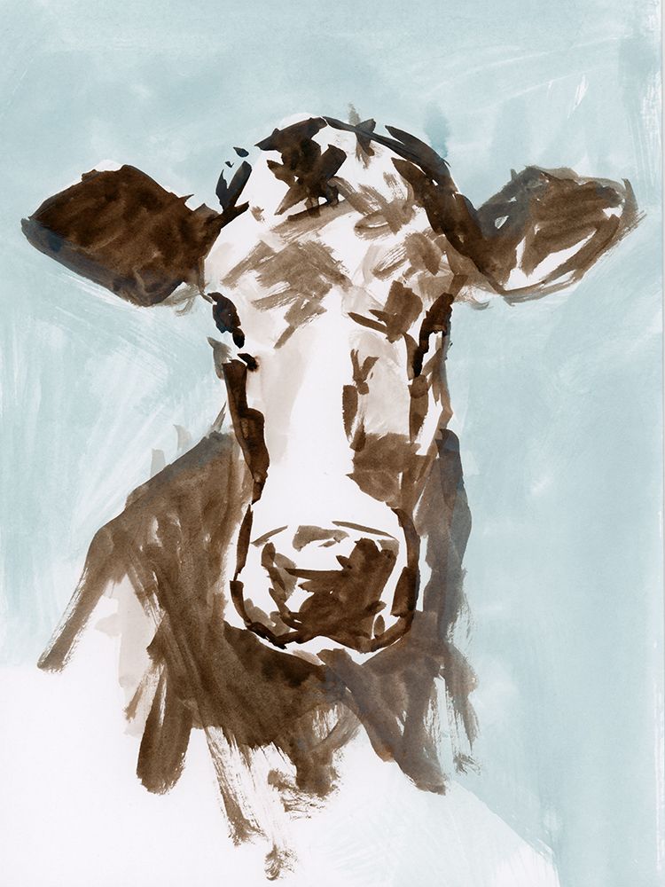 Cow Blue II art print by Casa Cartissi for $57.95 CAD