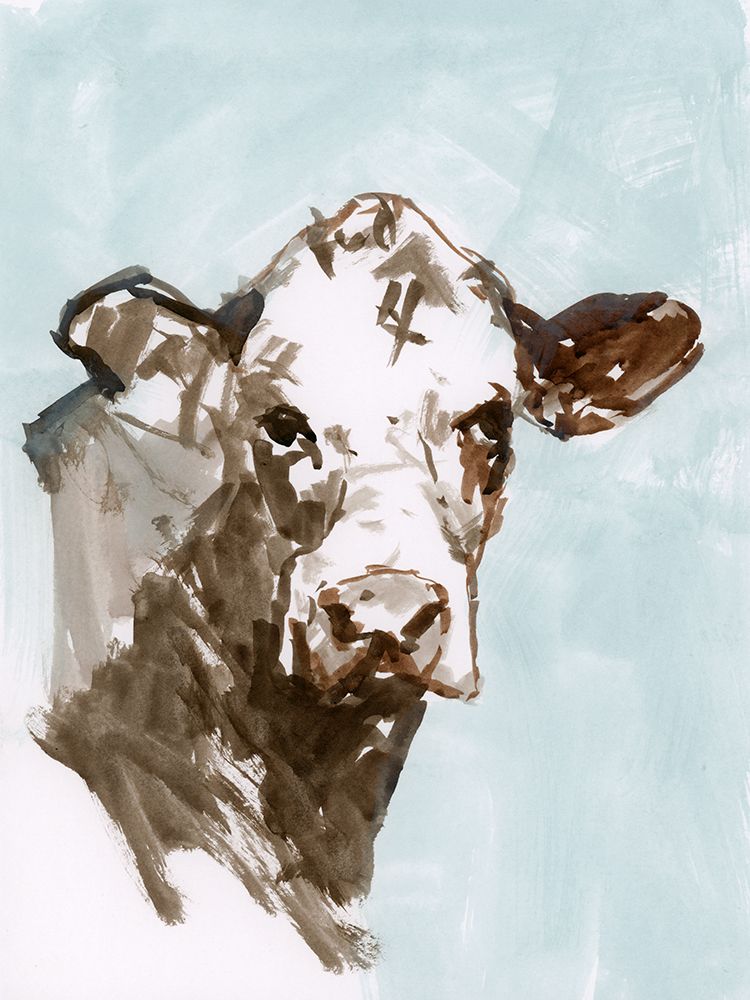Cow Blue III art print by Casa Cartissi for $57.95 CAD