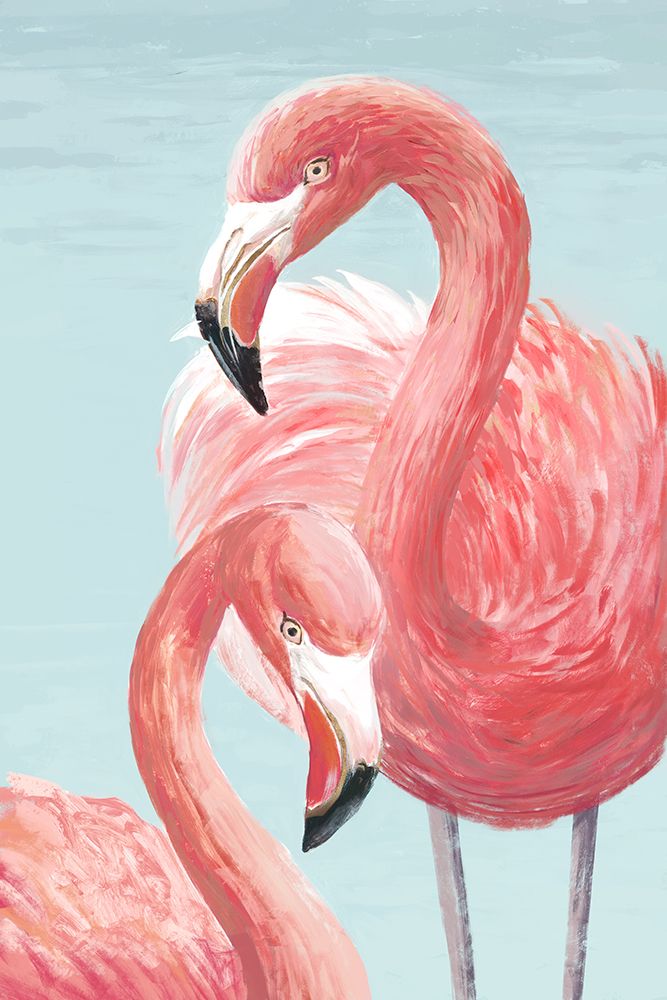 Majestic Flamingos art print by Jacob Q for $57.95 CAD