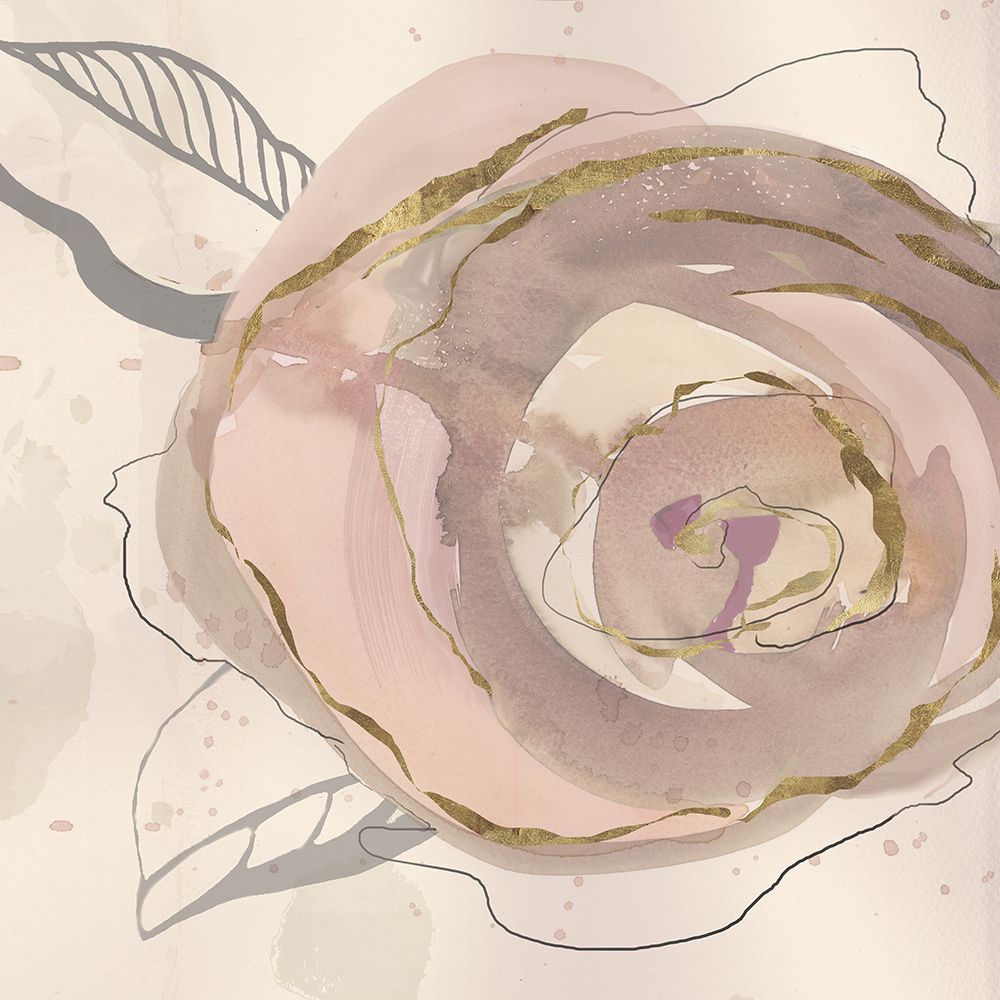 Rosy Flower I art print by Jacob Q for $57.95 CAD