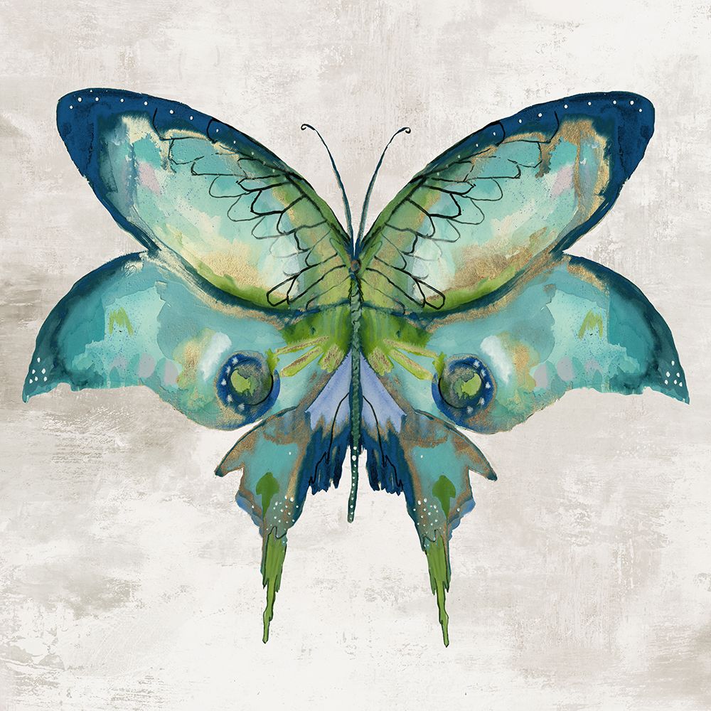 Blue Flutter I art print by Jacob Q for $57.95 CAD