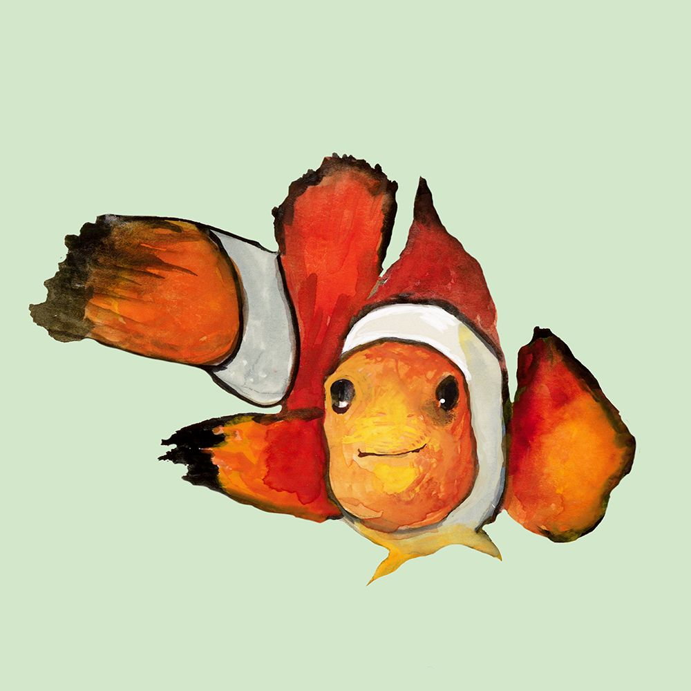 Clownfish art print by Jacob Q for $57.95 CAD
