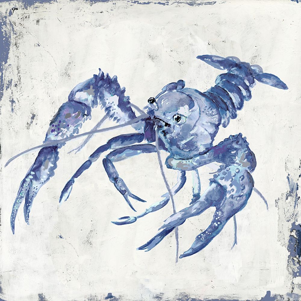 Blue Crayfish II art print by Jacob Q for $57.95 CAD