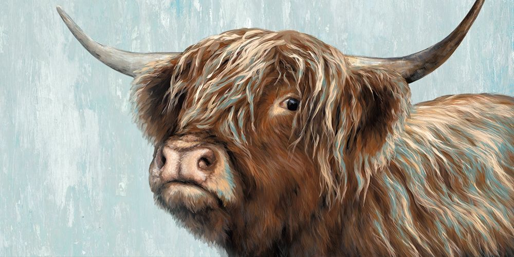 Highland Heifer art print by Dina Perejogina for $57.95 CAD